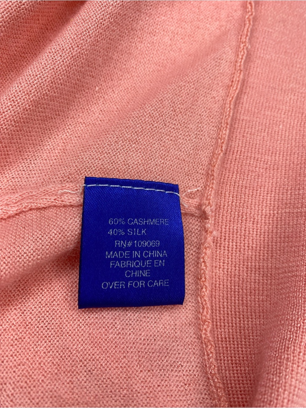 NWOT! LiliU Wrap Front Long Sleeve Ballet Sweater in Coral Pink - Size S - Picture 6 of 6